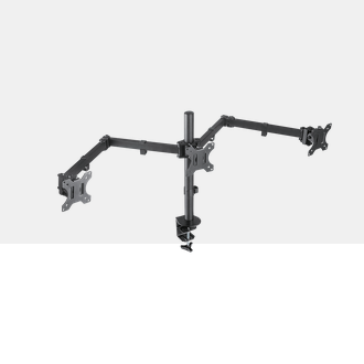 მონიტორის სამაგრი მაგიდაზე Stell SOS 1130 Monitors desk mount triple | 21 kg, 13 "- 27" | mechanical, 3 monitors, | VESA 75x75, VESA 100x100 | black