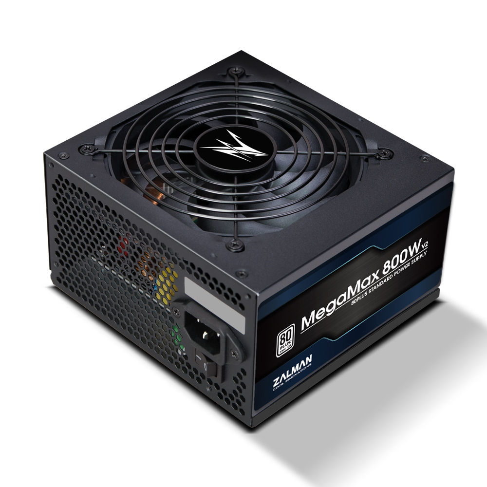 კვების ბლოკი Zalman Power supply MegaMax 800-TXII (800W), 200-240 VAC,87%, 80+,aPFC,120mm,MB24,CPU(4+4,8),8xSATA,4xPCIe,4xMOLEX,1xFDD, OPP,OVP,UVP,SCP