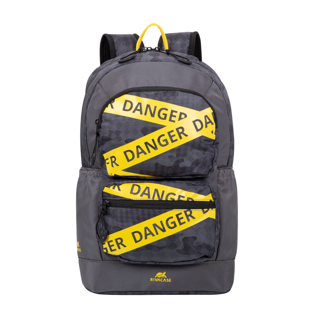 ნოუთბუქს ჩანთა ზურგჩანთა რუგზაკი RIVACASE 5421 grey camo Urban backpack 14L (4260709010441), 0.45 kg, Polyester