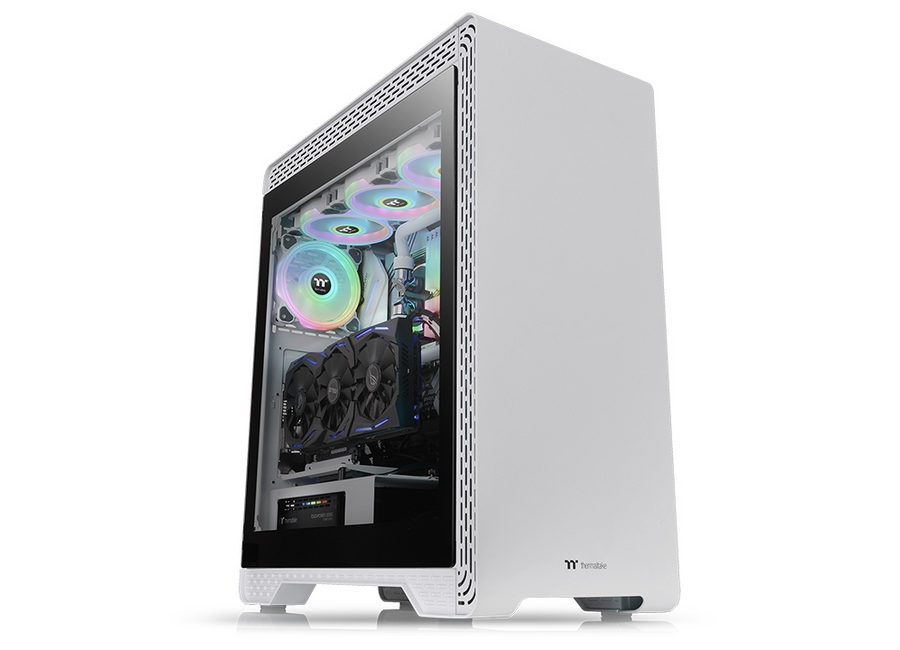 ქეისი S500 Tempered Glass Snow Edition Mid-Tower Chassis