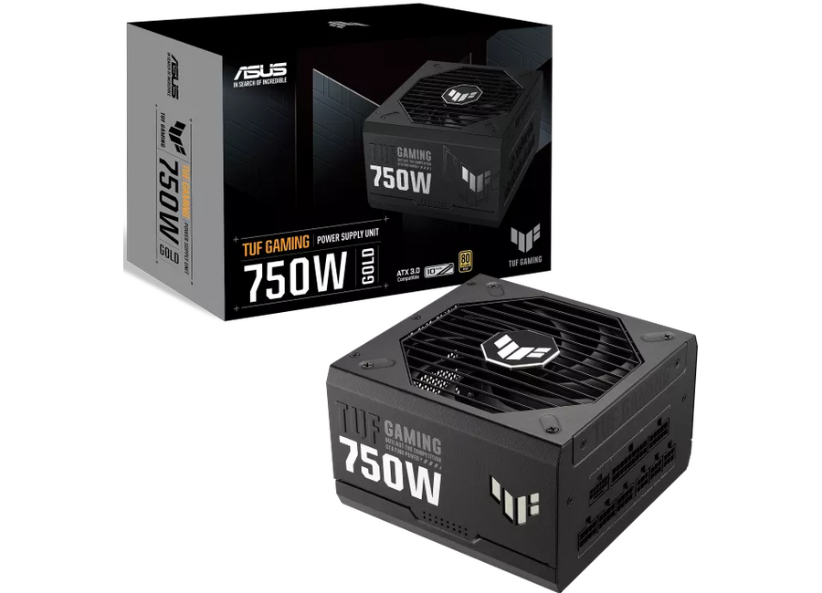 კვების ბლოკი ASUS TUF Gaming 750W Gold | ATX 3.1 | 80Plus Gold (90YE00S3-B0NA00) | ATX12V, MB 24/20-pin x 1CPU 4+4-pin x 2PCI-E 16-pin x 1 (both PSU & component side)PCI-E 8-pin x 3SATA x 5PERIPHERAL x 4