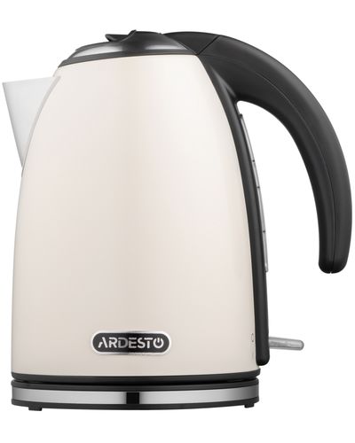 ელექტრო ჩაიდანი Ardesto Electric kettle EKL-F340BG, 1,7L, metal, gloss, STRIX, beige