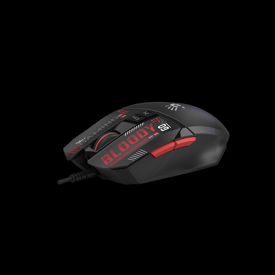 მაუსი Bloody W60 Max Mini RGB Light Weight Gaming Mouse USB (Honeycomb) Activated | MAX BC3332-A 12K Sensor | 100~12,000 CPI | 8000 fps | 8000 fps | 125~2000 Hz | 1 ms