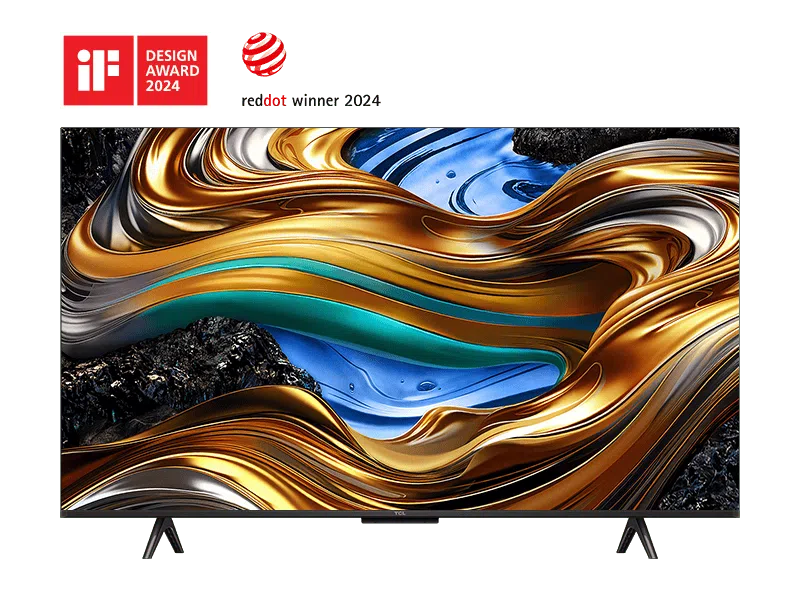 ტელევიზორი TCL TV 43"(109cm)/ 43P755/R75PG1S-EU/GE (2024) Black | DLED |4K UHD Google TV T-SCREEN 120Hz Game Accelerator HDR10+ 2x10W WiFi5 BT5.0 Hands Free Voice