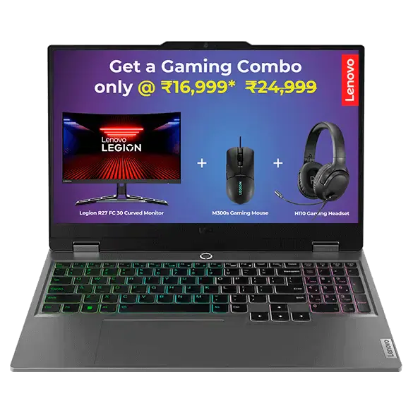 ნოუთბუქი Lenovo LOQ 15IRX9 (Model: 83DV00MMRK) | 15.6" WQHD (2560x1440) IPS 350nits AG 100% sRGB, 165Hz, G-SYNC | Intel Core i5-13450HX, 10C/16T, up to 4.6GHz, 20MB | 24GB (2x 12GB) SO-DIMM DDR5-4800 | 1TB SSD M.2 2242 PCIe 4.0x4 NVMe | NVIDIA GeForce RTX 4050 6GB GDDR6| Luna Grey | 2YrW