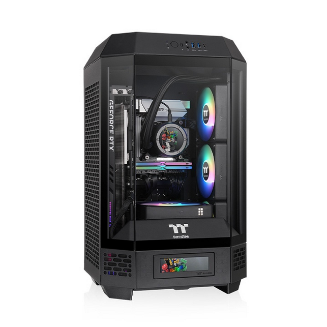 კომპიუტერის ქეისი ThermalTake The Tower 250 Mini Tower Chassis CA-1Z9-00S1WN-00 , 6.7” x 6.7” (Mini ITX), VGA length limitation: 245mm(With power cover) 360mm(Without; power cover)PSU length limitation: 200mm; CPU cooler height limitation: 210mm; USB 3.2 (Gen 2) Type-C x 1, USB 3.0 x 2, HD Audio x 1