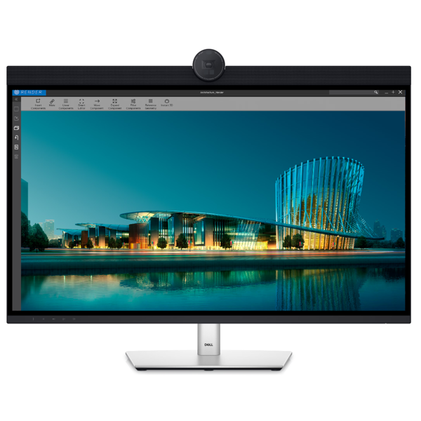 მონიტორი Dell 210-BHNX UltraSharp 32 U3224KBA, 31.5", 6K, IPS, HDMI, Mini DisplayPort, USB, USB-C, RJ-45, Silver
