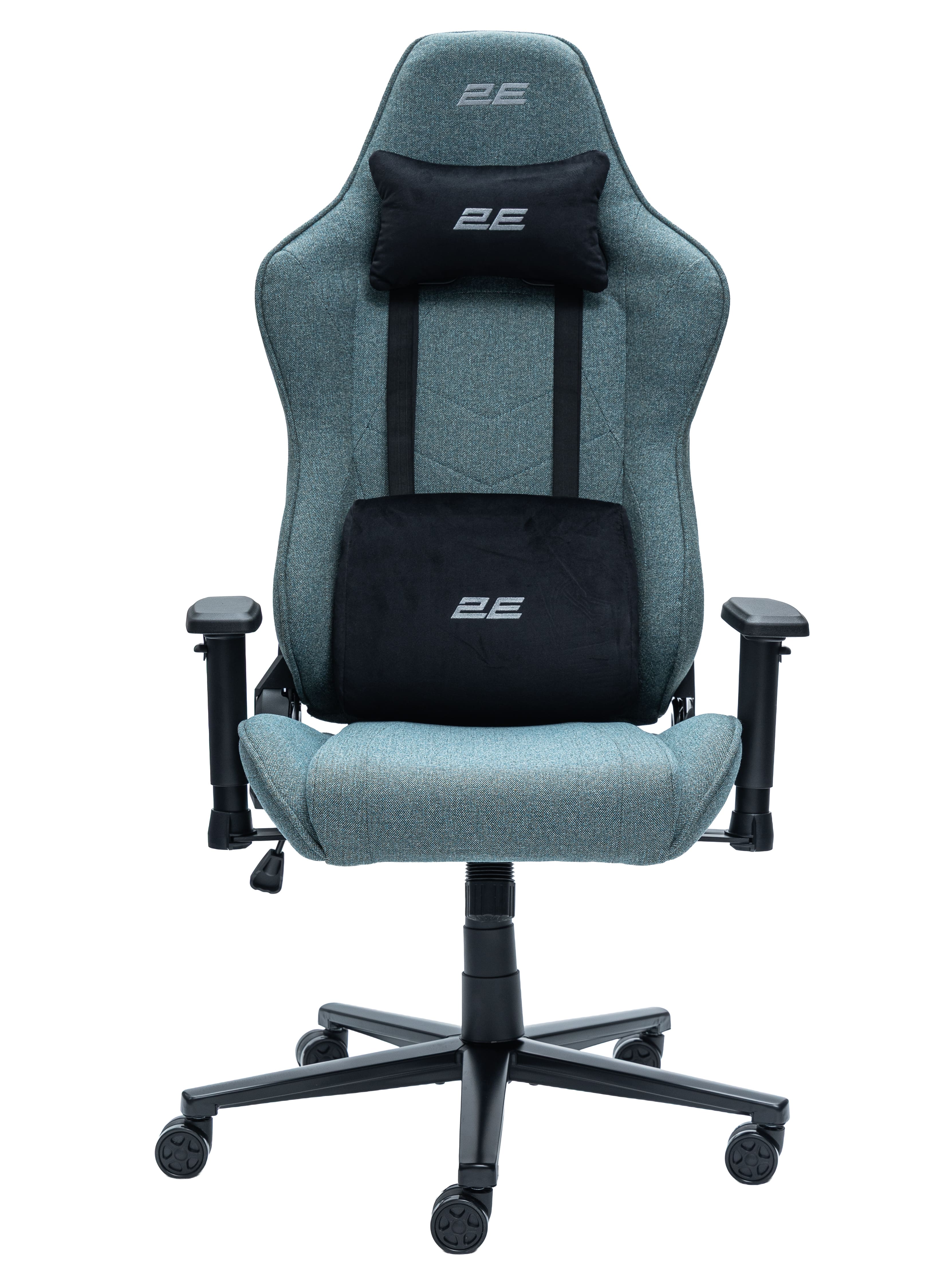 Gaming სავარზელი 2E GAMING Chair BUSHIDO Lite, fabric, 2D-Armrests, dark green (2E-GC-BUS-ESGN)