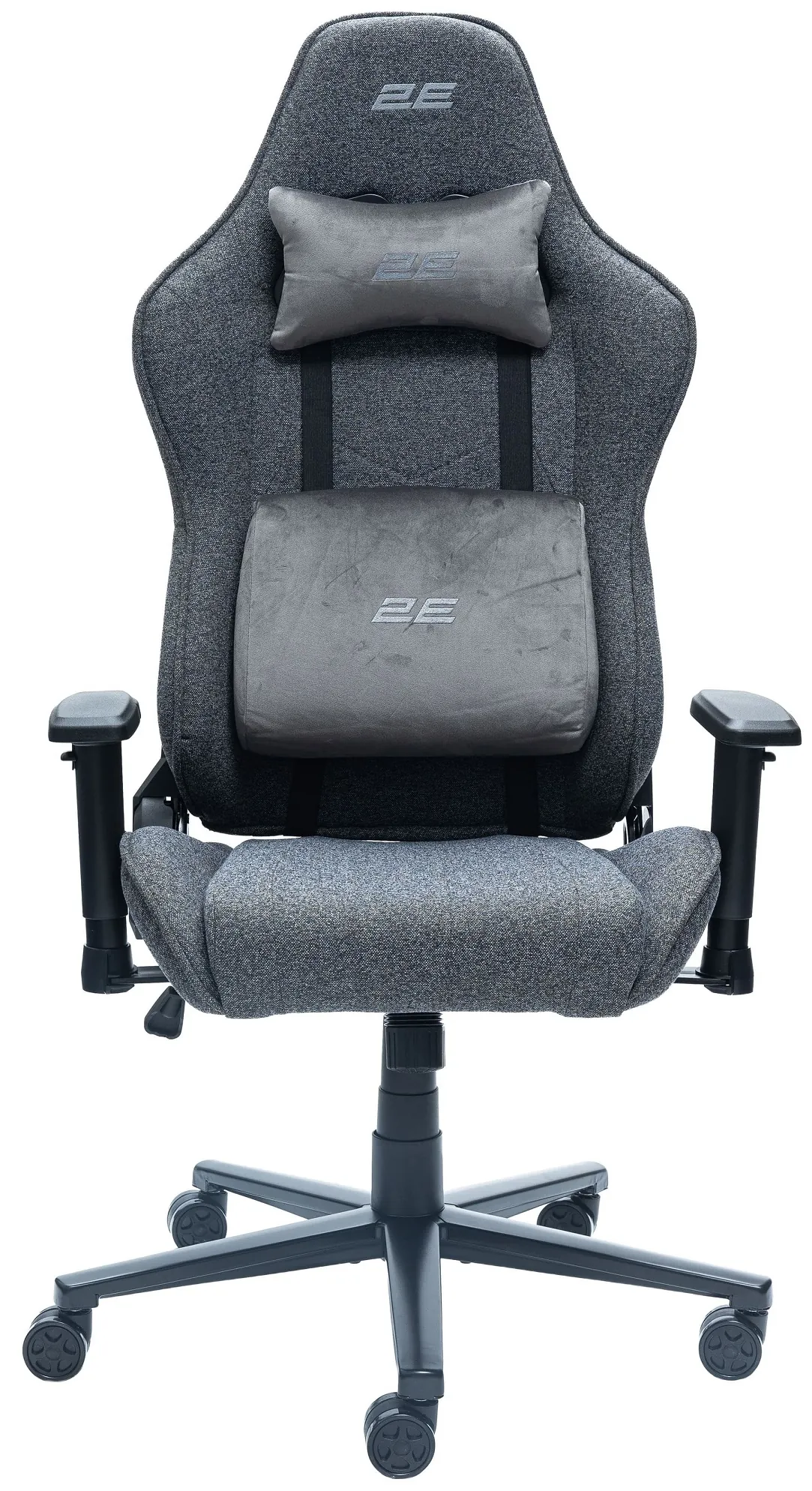 Gaming სავარძელი 2E GAMING Chair BUSHIDO Lite, fabric, 2D-Armrests, dark grey (2E-GC-BUS-ESGY)