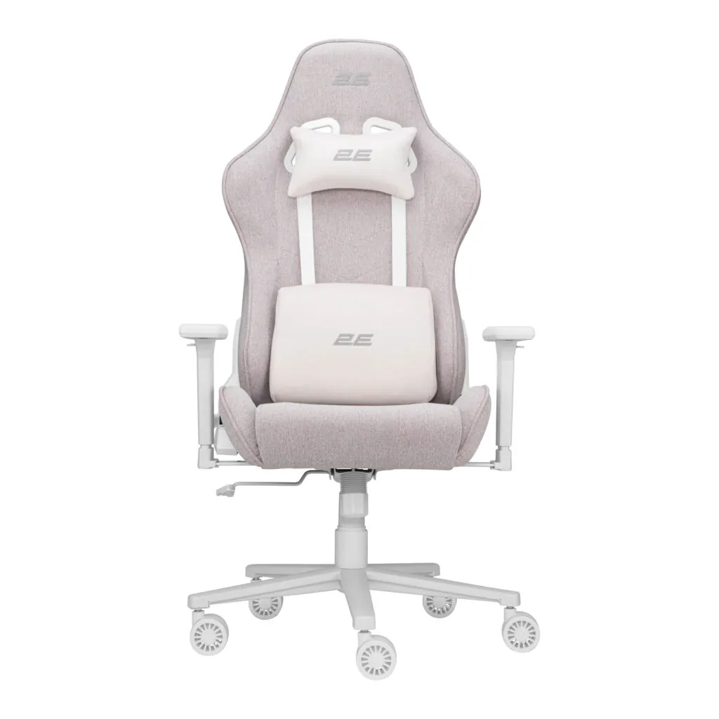 Gaming სავარძელი 2E GAMING Chair BUSHIDO II WE, fabric, 3D-Armrests, light beige (2E-GC-BUS-WEBG)