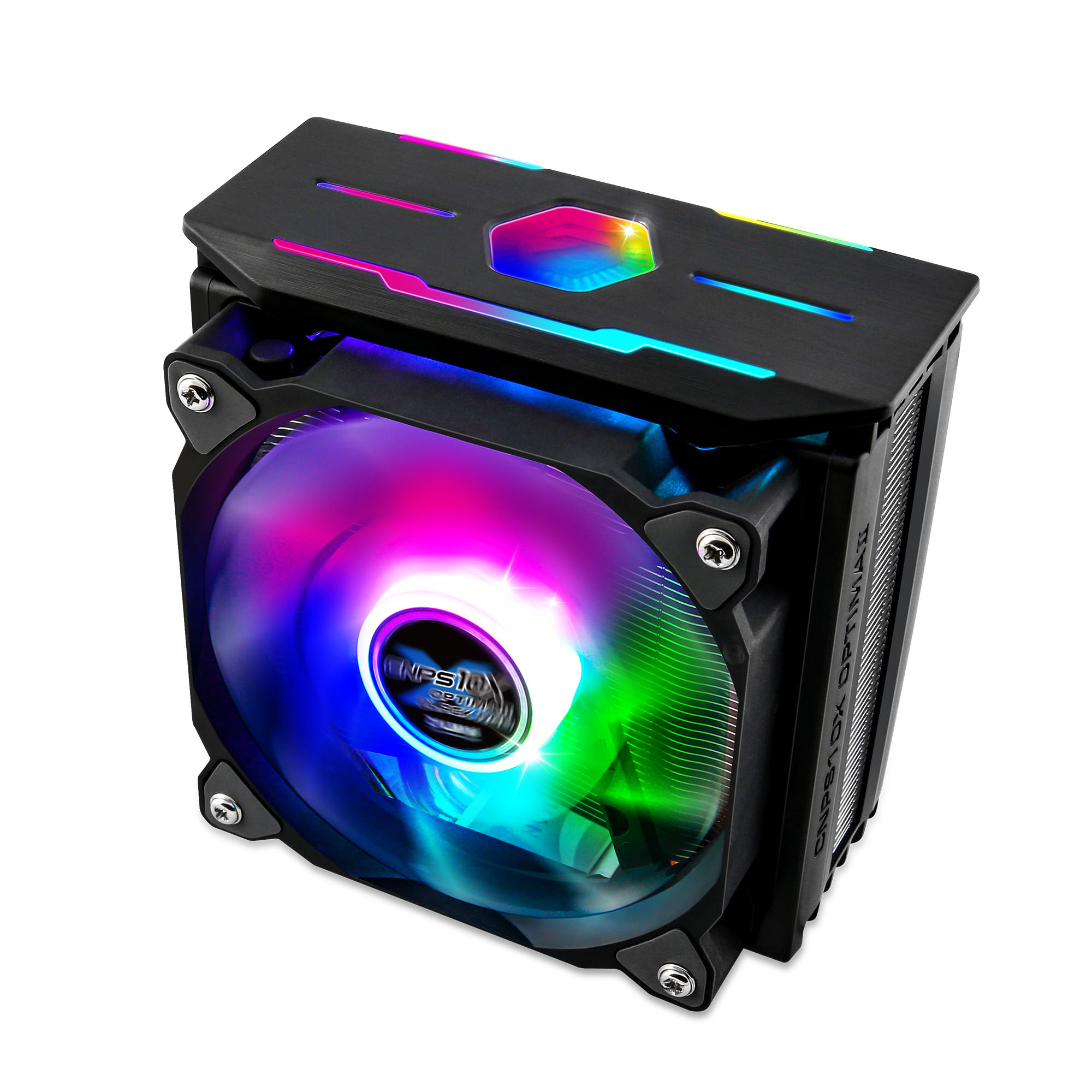 პროცესორის ქულერი Zalman CPU cooling system CNPS10X OPTIMA II Black RGB LED LGA2066,2011-V3,2011,115X,1366,*1700 (ZM-1700MKD), AM4,AM3+,AM3,FM2+,FM2, 