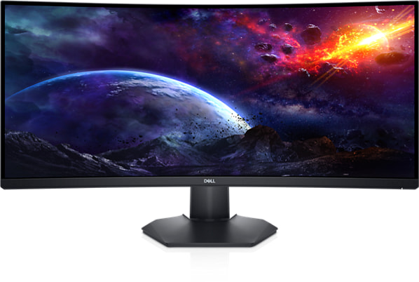 მონიტორი Dell 34 Curved Gaming Monitor – S3422DWG (210-AZZE) (AMD FreeSync) 34 WQHD 3440 x 1440, VA, 144 Hz, 21:9, 400 cd/m², 3000:1, 99% sRGB 3YrW